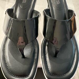 Michael Kors Black Patent Kitten Heels